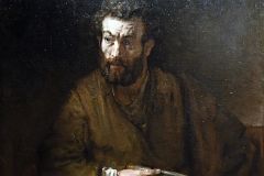 Rembrandt 1657 Saint Bartholomew From Timken Museum of Art San Diego At New York Met Breuer Unfinished